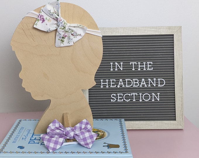 Baby Girl Headband 2 pack Lilac Flowers