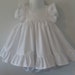 Baby Girl Cotton Dress in White with Lace / Flower Girl Dress