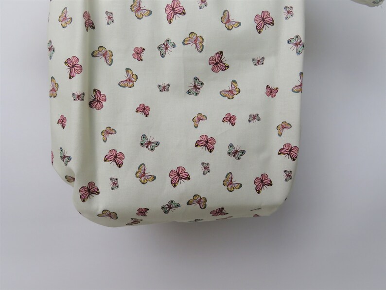 Baby Girl Bubble in Ivory Butterflies
