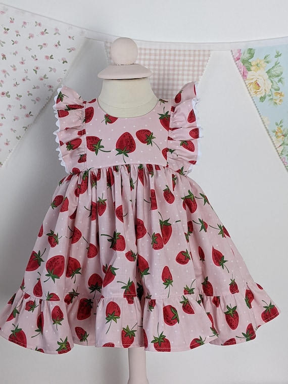 strawberry print dress