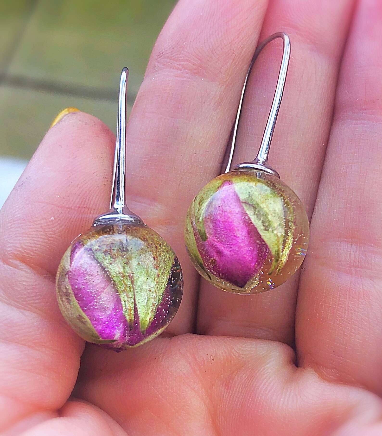 Rose bud earrings Clearance
