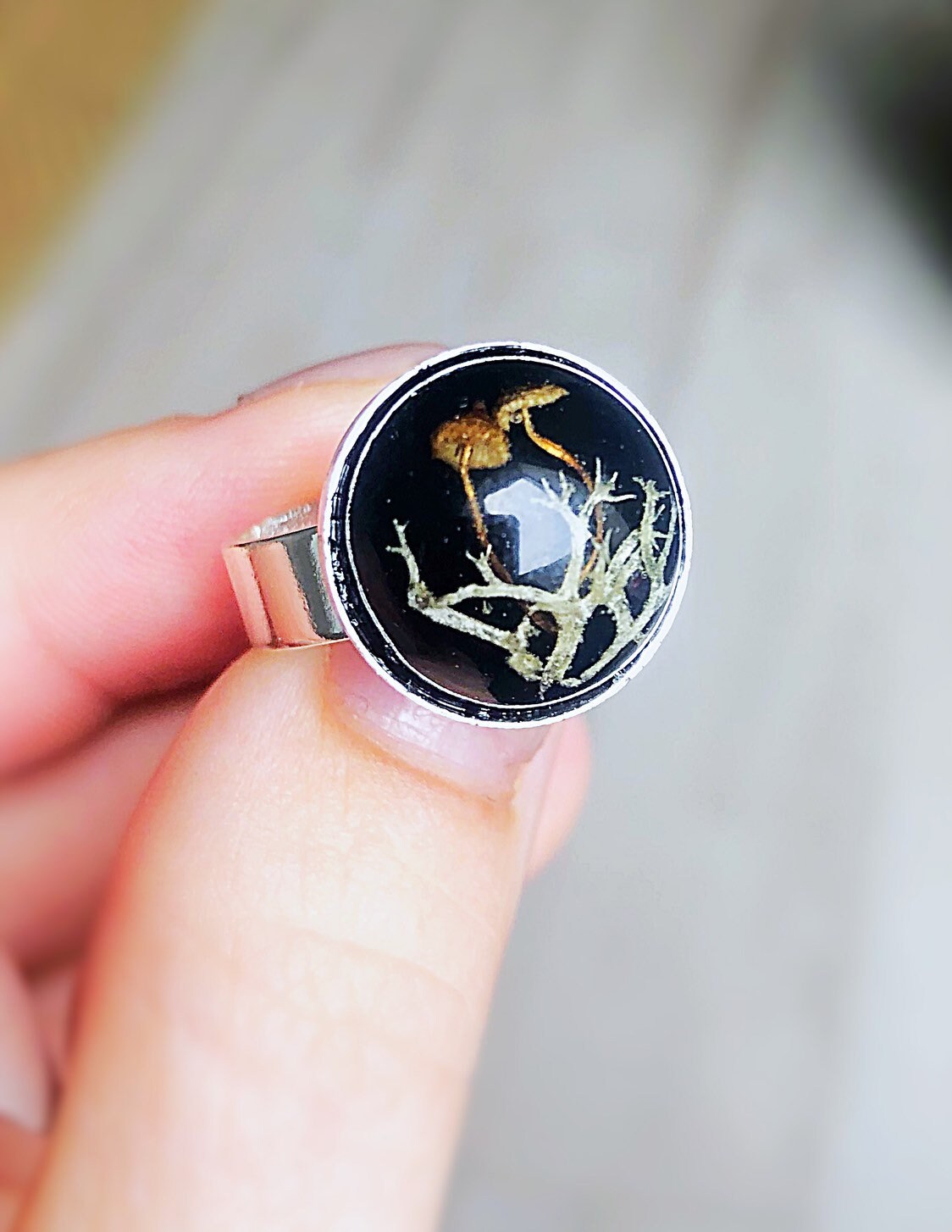 Mushroom Statement Ring