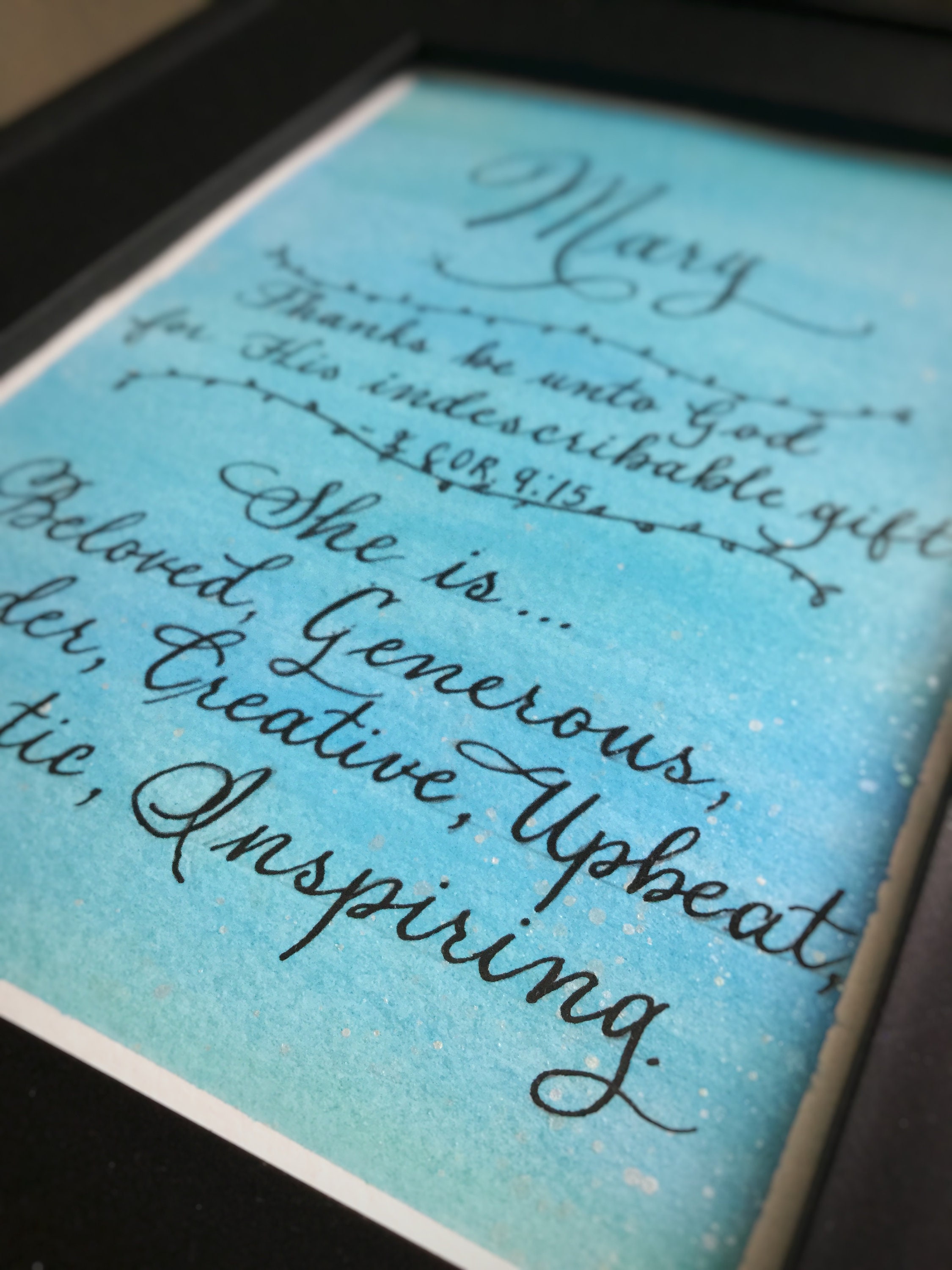 Personalized Name Meaning Art Calligraphy, Custom Watercolor, Name Calligraphy, Handwritten Name