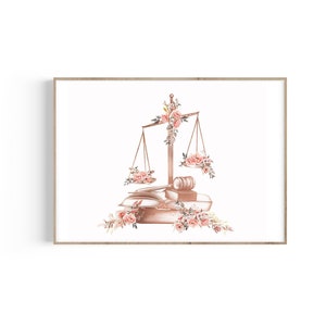 Scales of Justice Art, Gavel, Attorney Print, Lawyer Gift, Lawyer Office Decor, Law Student Gift, Law School Graduation, Bar Exam Gift