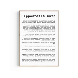 Hippocratic Oath TieEnglish Version Gift for Doctor Gift -  Portugal