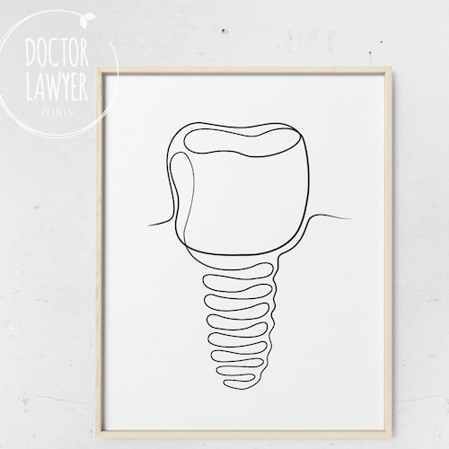 Dentist Gift Print Dental Office Decor Dental Dentist Art Etsy