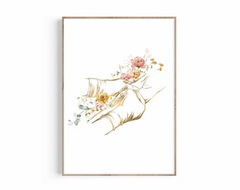 Phlebotomist Floral Vein Art: Nurse Gift (Digital Download)