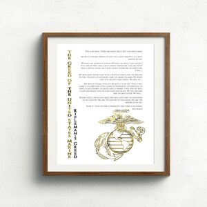 Marine Creed Riflemans Creed My Rifle Marine wife United | Etsy