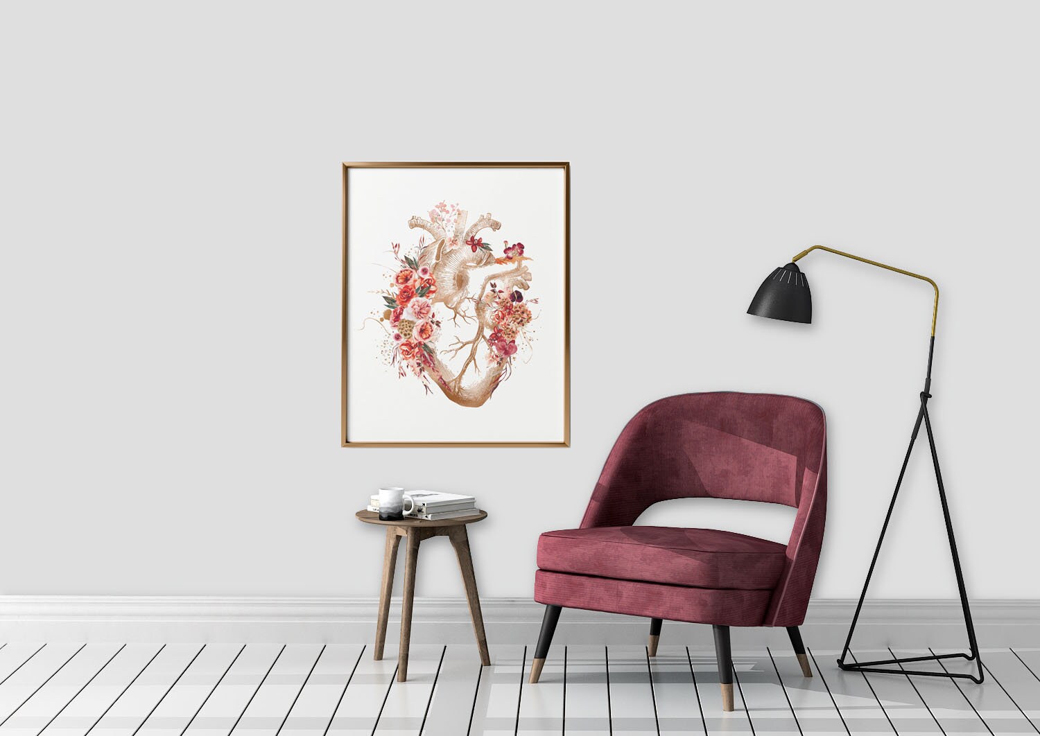 Heart Anatomy Print Heart Anatomy Poster Anatomical Heart | Etsy Canada
