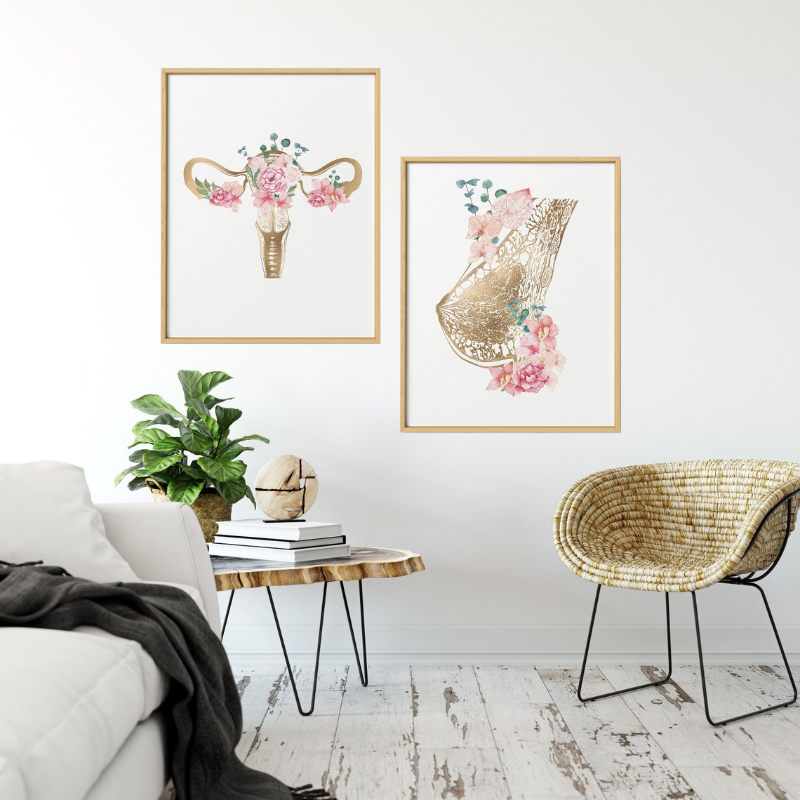 OBGYN Office Decor Breast Anatomy Art Mammary Gland Print | Etsy