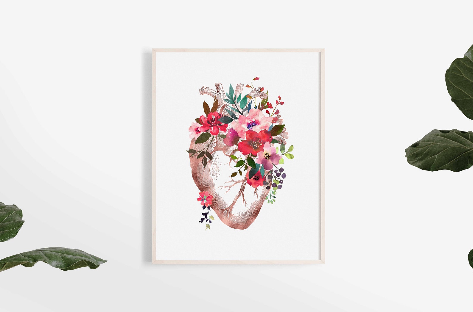 Heart Anatomy Print Heart Anatomy Poster Anatomical Heart | Etsy
