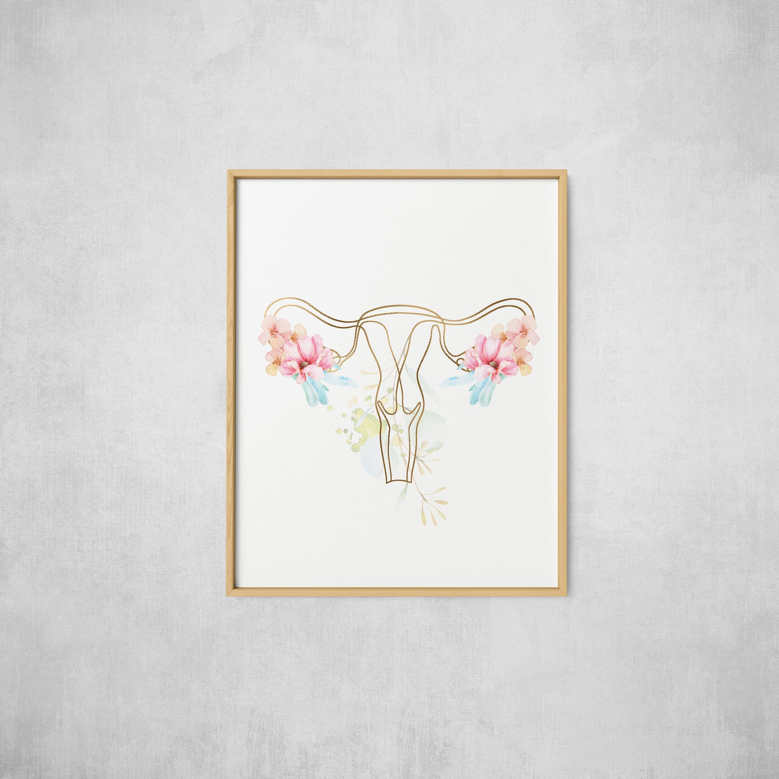 OBGYN Office Decor Breast Anatomy Art Mammary Gland Print | Etsy
