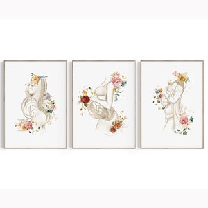 Pregnancy Art, Pregnancy Print, Baby Art, Fetus, Mother Holding Baby, Gynecology Gift, Obstetrician Wall Art, OBGYN, Midwife Print, Doula