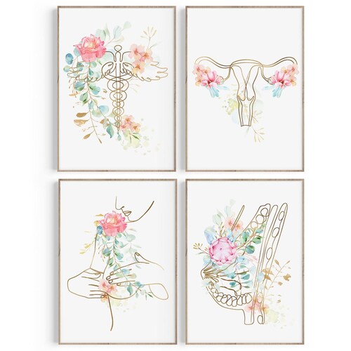 OBGYN Office Decor Breast Anatomy Art Mammary Gland Print - Etsy