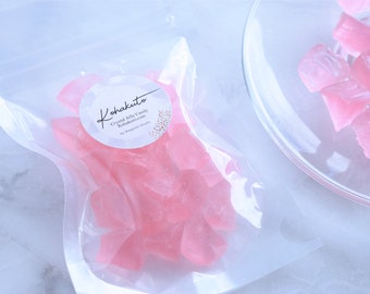 Lucky you! Kohakutou Crystal Jelly candy PEACH Hint of flavor