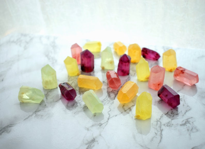 Edible Crystal Quartz Kohakutou Jelly Japanese Candy Etsy