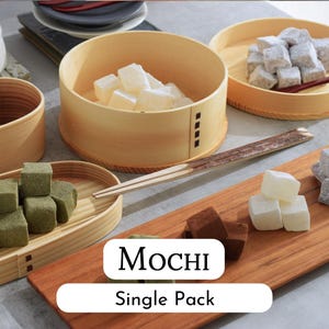 Mochi bites SINGLE PACK - Eight flavors Japanese candy Hand crafted Preservative free Gluten free Dairy free Vegan Fresh made to order