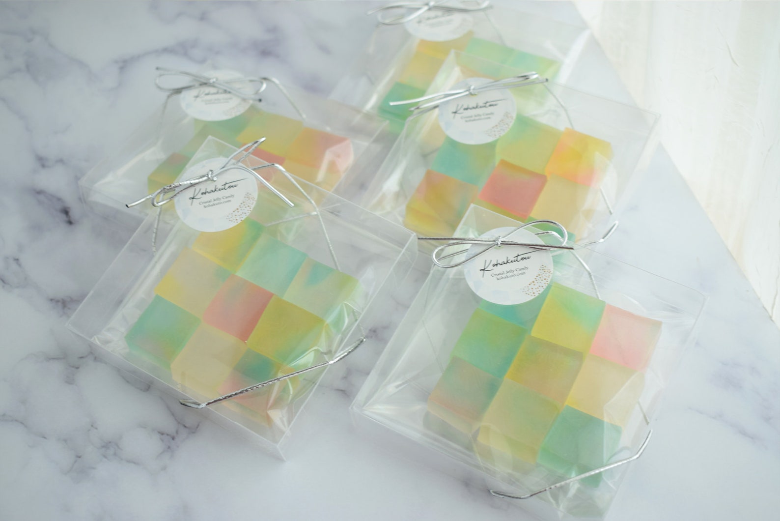 Kohakutou Crystal Jelly Candy Pieces of Rainbow 2 flavors Etsy