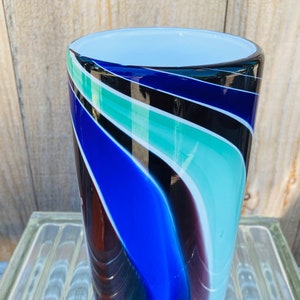 Striped Cylinder Vase