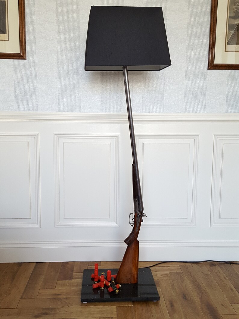 Shotgun floor lamp hand crafted from an old hammer action Etsy