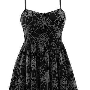 Spiderweb Swing Dress with Pockets
