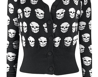Riot Girl Skull Cardigan