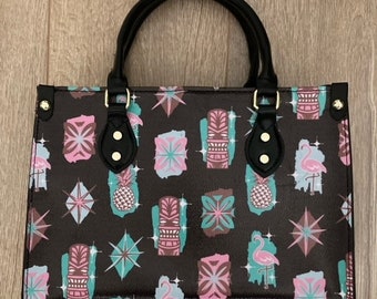 Bolso retro de caja Tiki