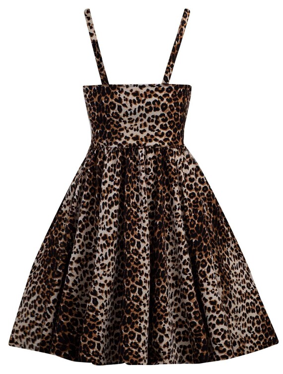 Leopard Swing Dress with Pockets