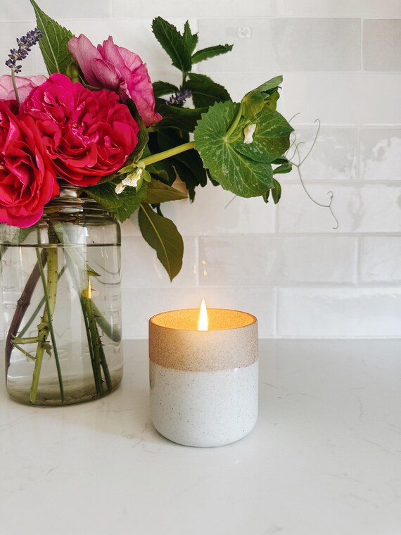 Sunlight | Limited Edition Ceramic Soy Candle | Lemongrass, Jasmine & Green Tea | Hand Poured Gift