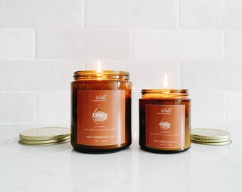 Cozy | Brown Sugar, Fig & Amber | 8 oz or 4 oz Pure Soy Candle