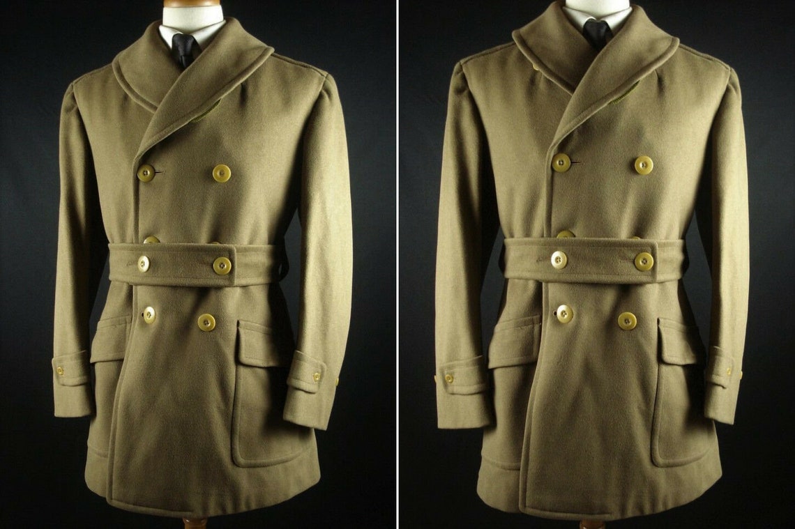 RARE Abercrombie & Fitch Army Reefer Coat Jacket Shawl Collar - Etsy