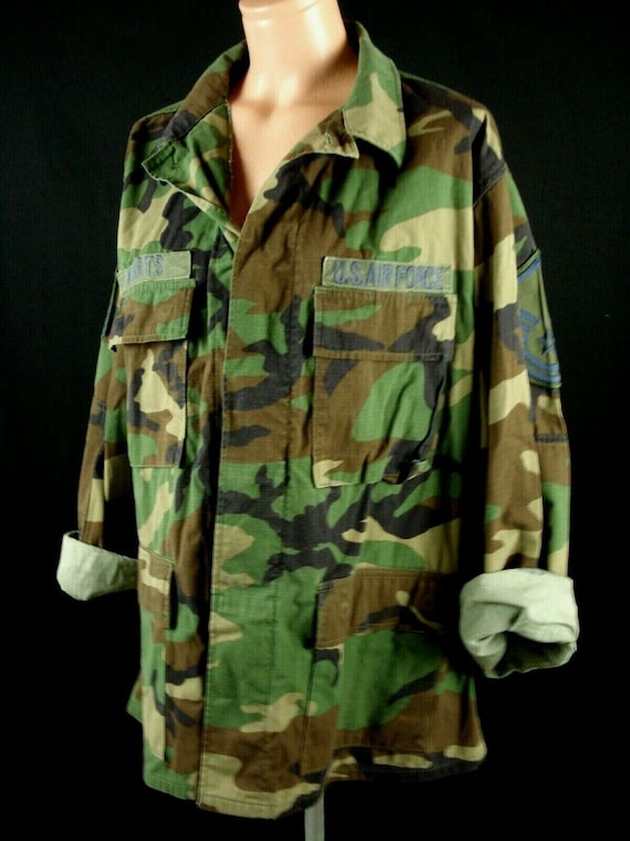 L Short 90 US Army Camouflage Rip Stop Shirt Hot Weather