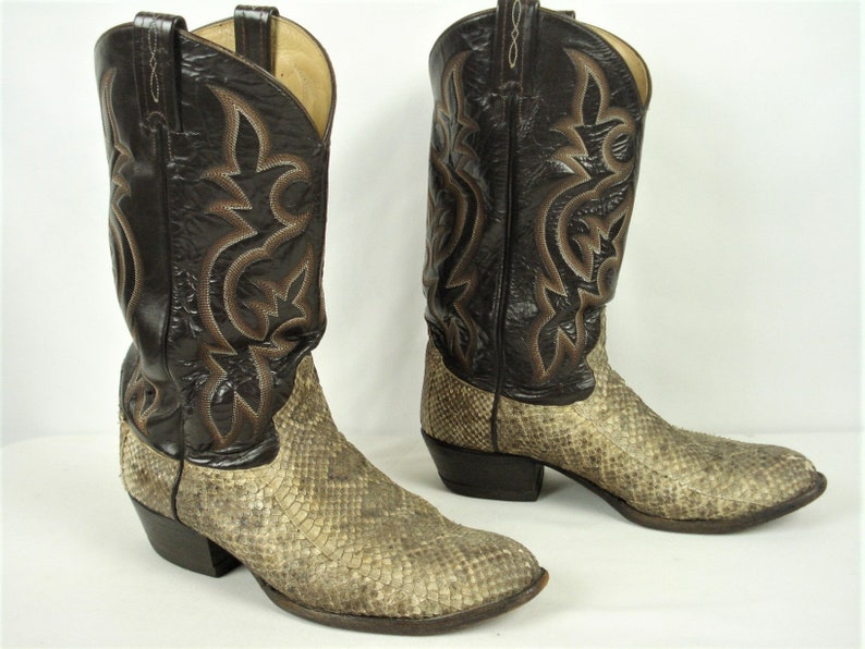 tony lama rattlesnake skin boots