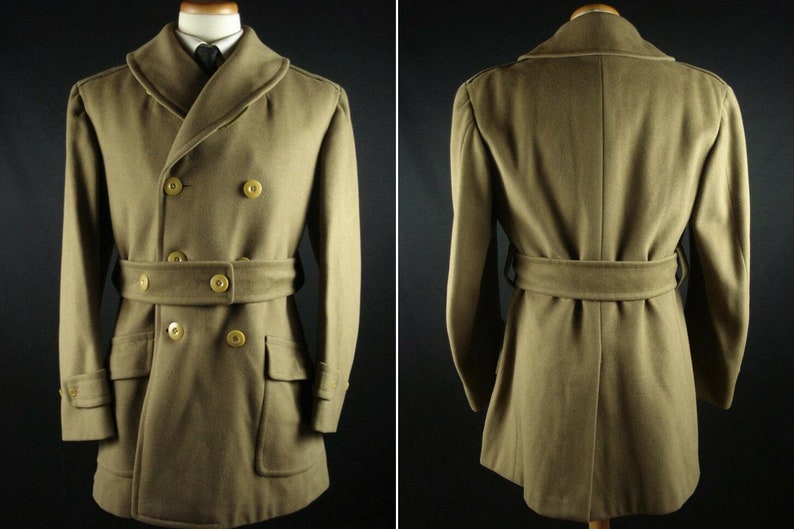 RARE Abercrombie & Fitch Army Reefer Coat Jacket Shawl Collar - Etsy