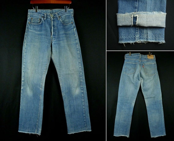 31 x 30.5 Vintage 70s Levi's 501 #6 Selvedge Redli