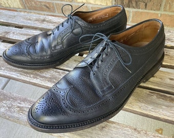 Allen Edmonds MacNeil Black Pebbled Leather Wingtip Derby Dress Shoes 10.5 C Allen Edmonds MacNeil Black Pebbled Leather Wingtip Derby  main image 3