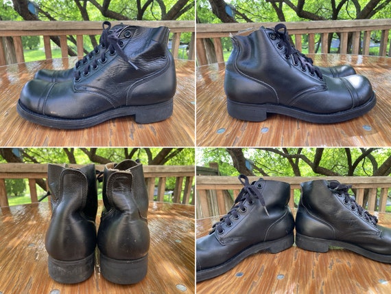 9 R 50s 1959 Vintage Military Service Shoes Boots… - image 3