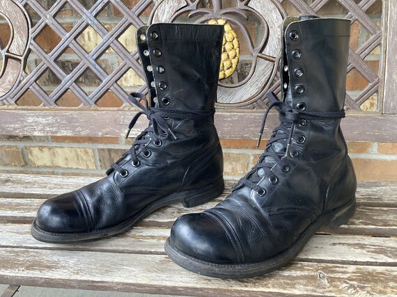 Army Military Combat Boots Vintage Lace 