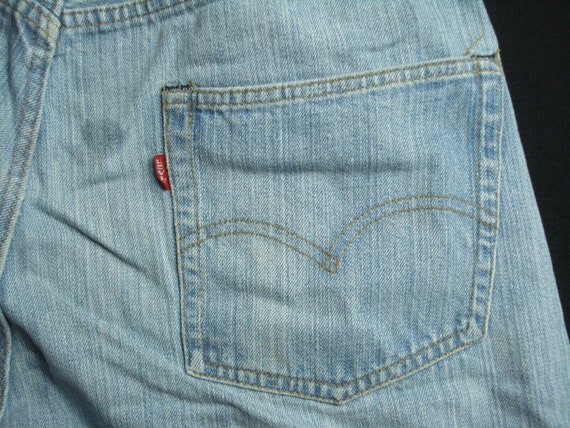 32.5x30.5 Levi's 501 #6 Selvedge Redline Light Bl… - image 4