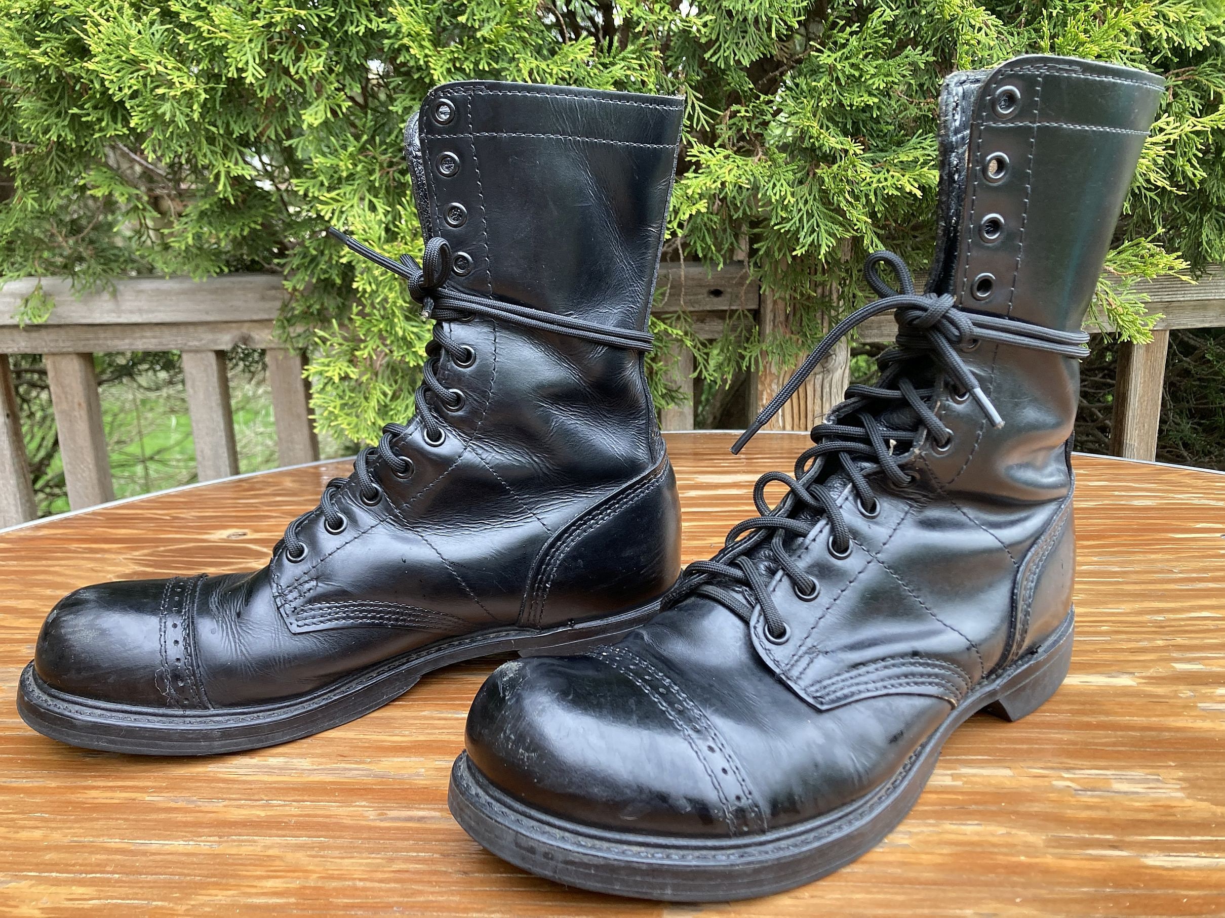 Tawop Black Boots For Women,Vintage Imitation Leather Men'S Boots Leather  Shoes Fashionable Men'S Middle Top Boots Men Chunky Boots For Women Boots