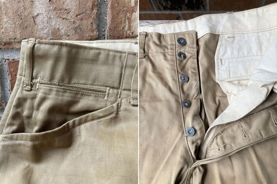 WWII 40s U.S ARMY Jodhpur Cavalry Cotton Riding Uniform Trousers