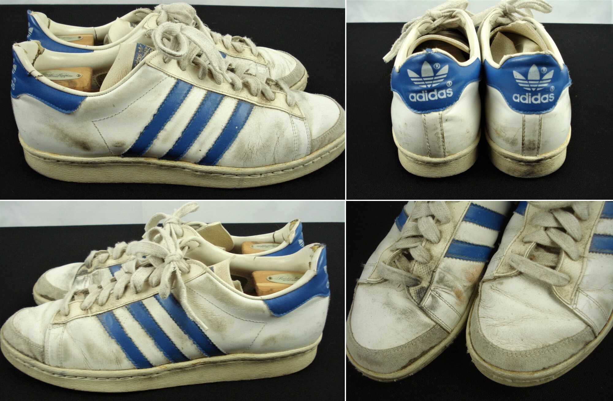 Vintage 80s Adidas Kareem Abdul JABBAR Lo Basketball Shoes Made in 