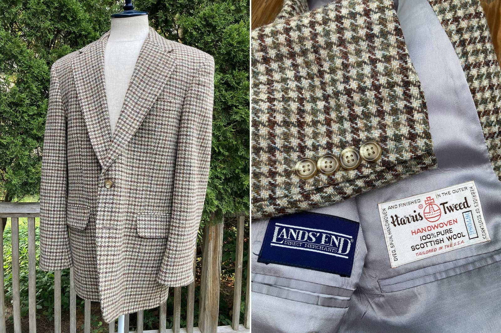 Tweed Big and Tall Coat Etsy