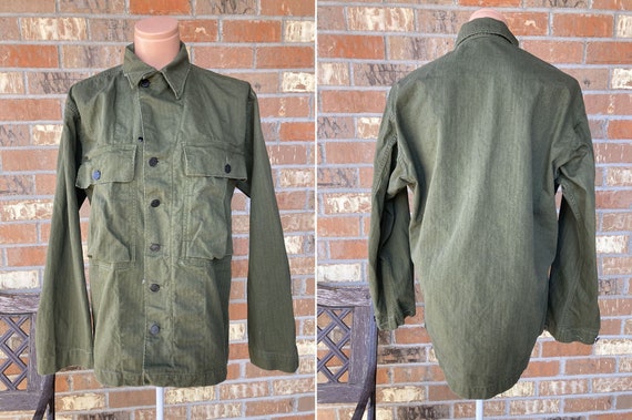 Size 36R US Army WWII HBT 13 Star Twill Jacket Vintage 50s 40s - Etsy