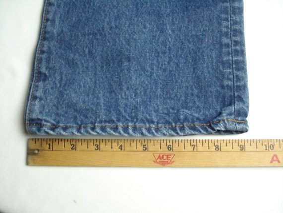 32x29.75(34x30tag) Levi's 517 Boots Cut Jeans Blu… - image 7