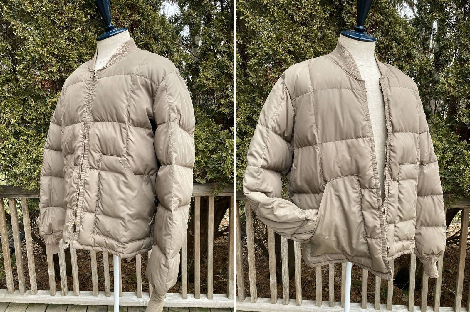 Size L Walls Blizzard Pruf Quilted Goose Down Puffer Jacket