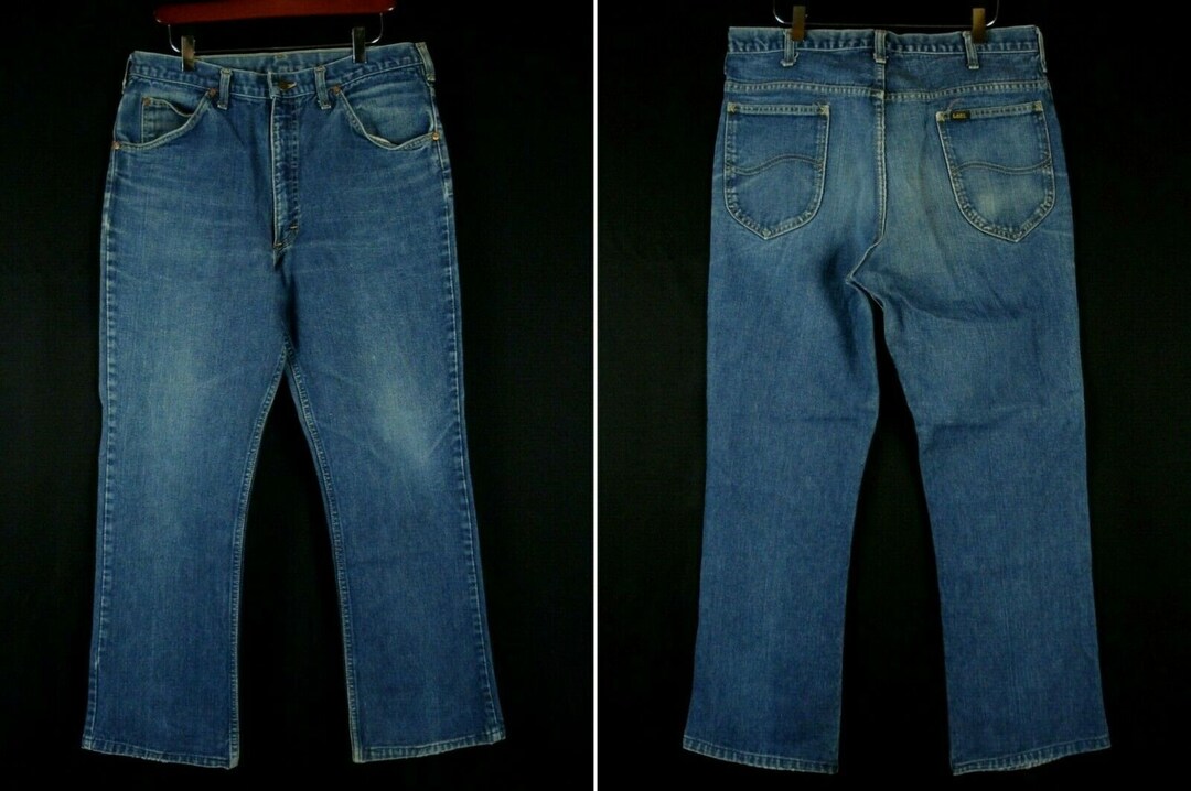 33x28(36x31tag) Lee Riders 200 Boots Cut Cowboy Jeans Vintage 70s 80s ...