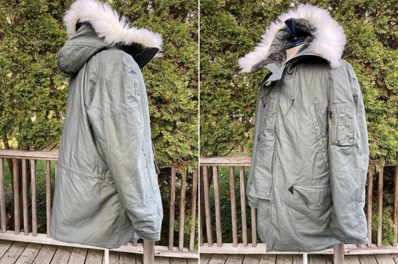 WJK N-3B Military Nylon Jacket with Fur Hood, Double Zip, 2