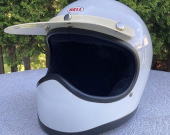 Vintage Helmet White 70s 80s Open Face Bell R-T Motorcycle Award I App  Z-90.1-66 - Etsy