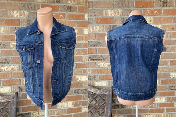 Denim Jean Jacket Vest 